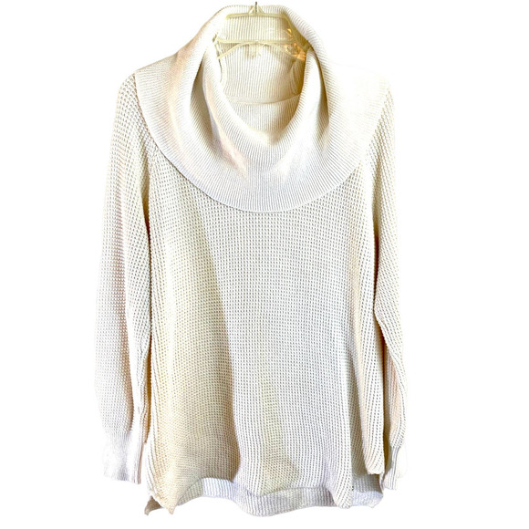 Michael Kors Sweaters - Michael Kors Funnel Neck Sweater, Women's Size L, Long Sleeve, Ivory Cream